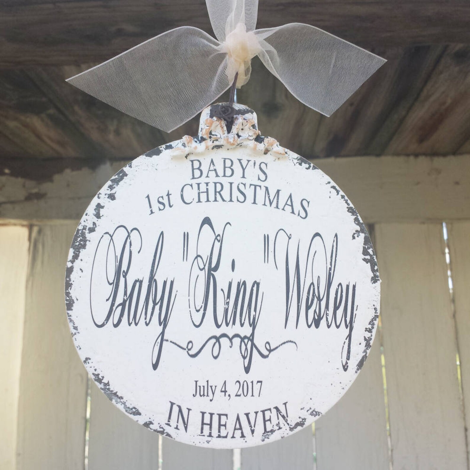Baby First Christmas In Heaven Ornament 