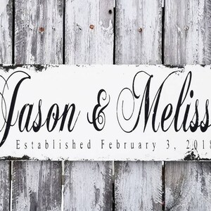 Personalized Name Sign | Established Wooden Sign | Rustic Wedding Sign | Engagement Sign | Custom Name Sign | Wedding Decor | Home Decor