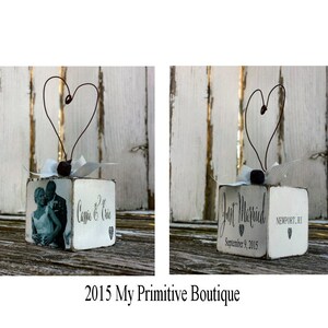 Just Married Rustic Ornament | Custom Photo Ornament | Personalized Wedding Gift | Mr & Mrs Ornament | Newlywed Ornament | Bride Groom Gift