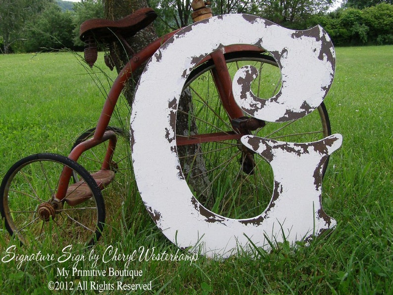 LARGE WOODEN LETTERS Wooden Letters for Weddings Wall Letters for Nursery Large Letter G Rustic Wooden Wall Letters Guest Book Idea image 1