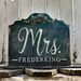 Rustic Chalkboard Mr and Mrs Signs | Sweetheart Table Signs | Rustic ...