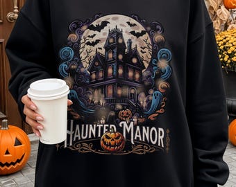 Haunted Manor Halloween Sweatshirt | Disney-Inspired Comfort