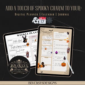 Summerween Party Multi-use Sticker Set of 11 PNG Digital Download Designs: Spooky Printable Boo Basket DIY Craft Halloween In The Summer image 5