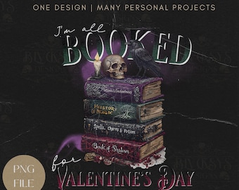Valentine Horror Shirt Multi-Use PNG: Aufkleber, Druck, T-Shirt, SpookyAnti-Valentines Day Valloween Goth Design,Sofort Download