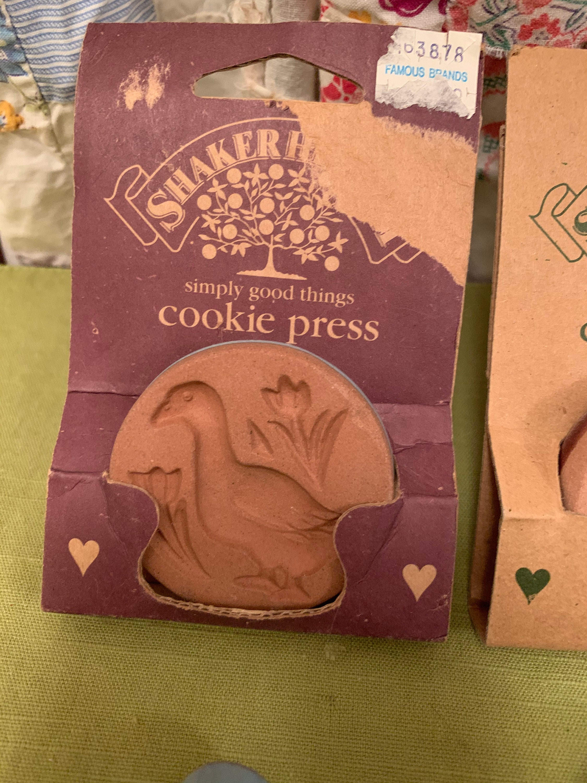 Vintage Clay Cookie Presses with Handles 4 styles to Etsy