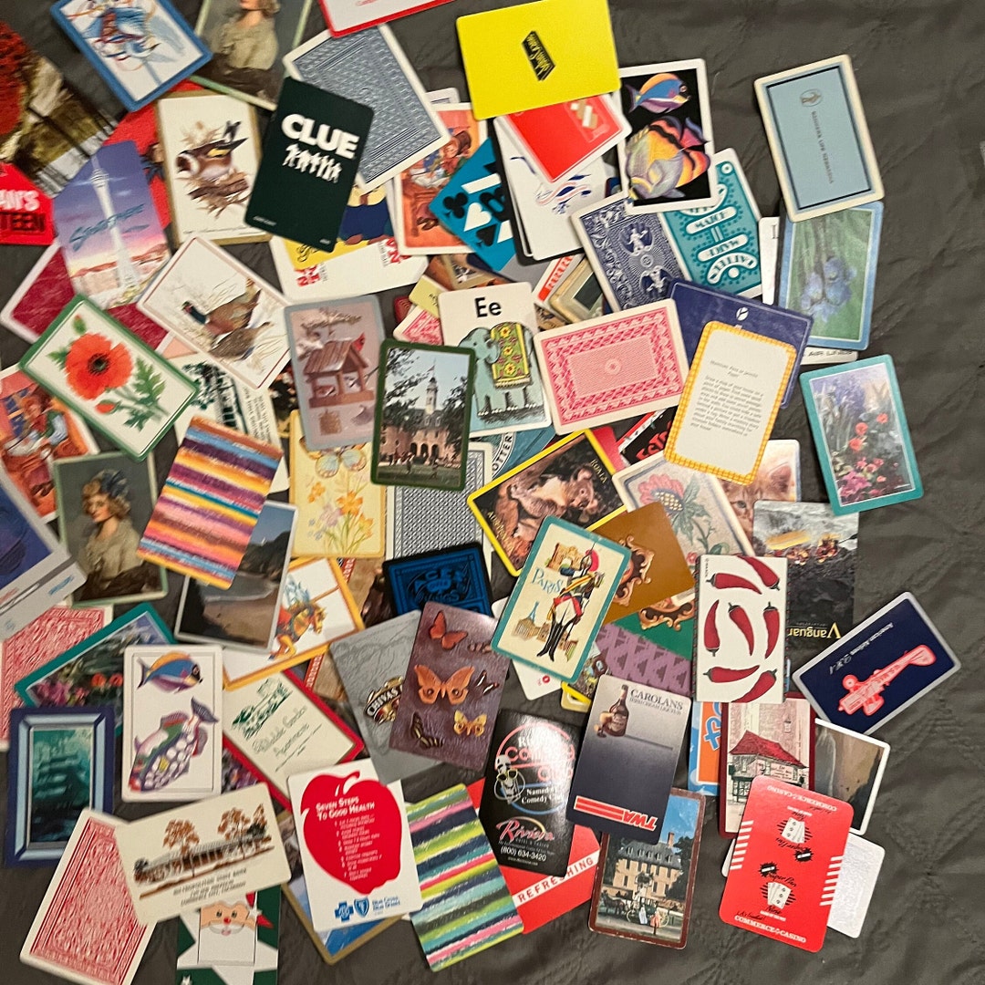 120 Random Playing Cards Assortment of Old and Newer Cards for Swap ...