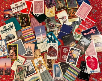 120 Random Playing Cards -- Assortment of old and newer cards for Scrapbooking, Trading, ATC, Altered Art, Junk Journal, Tuck Spots
