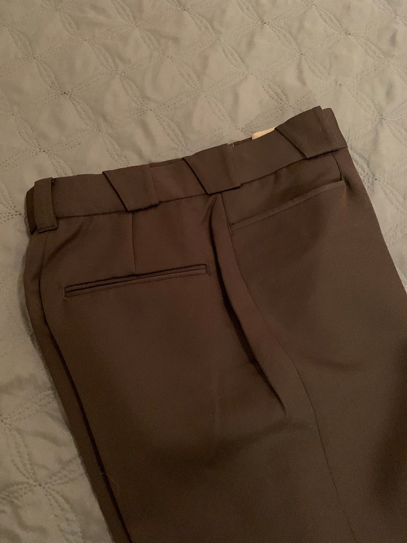 brown pants slacks size 04 The Uniform fit for women Vintage Flying Cross Women/'s Trouser long to be hemmed