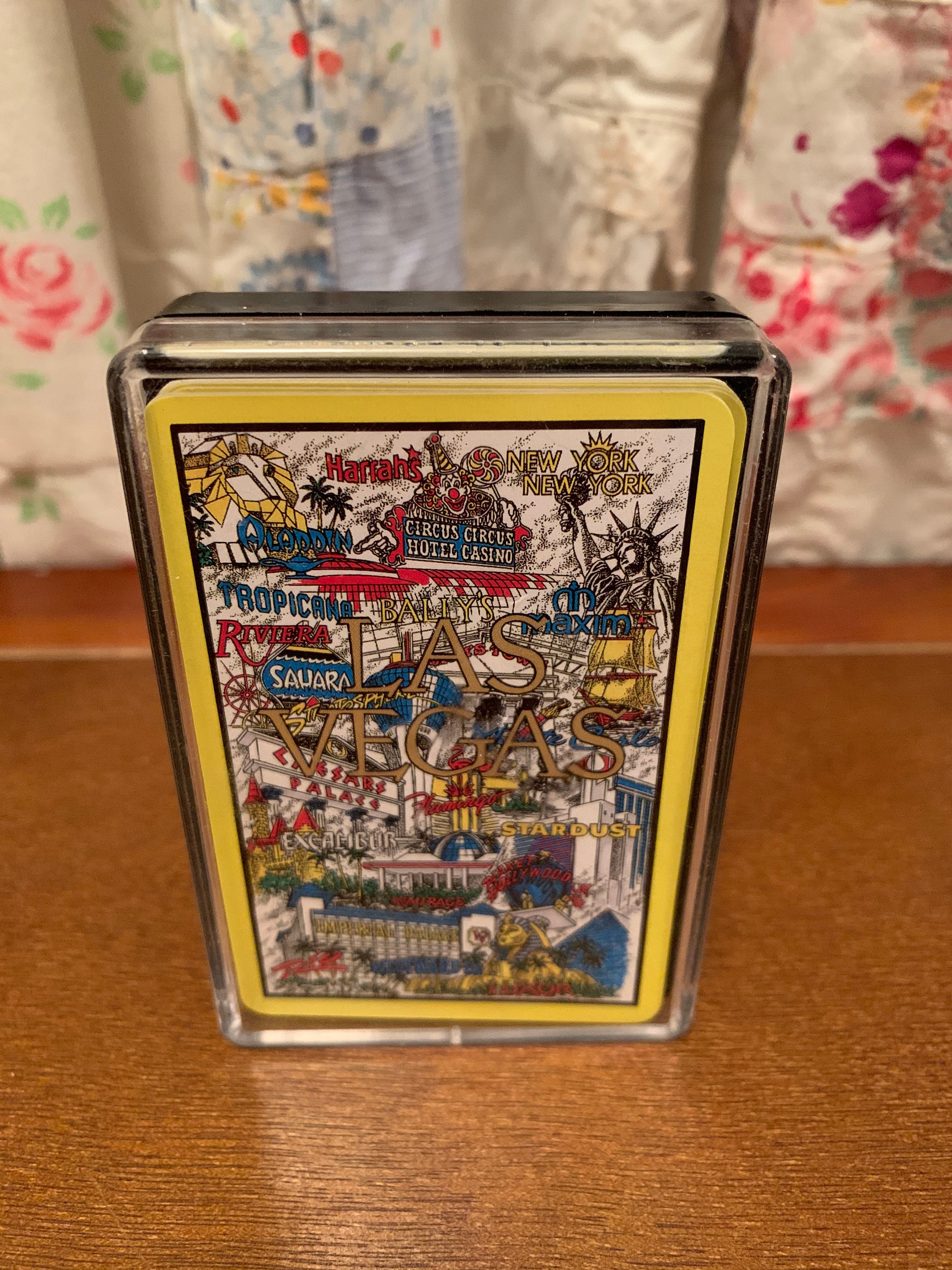 Vintage Las Vegas Playing Cards Sin City Nevada Black And Etsy