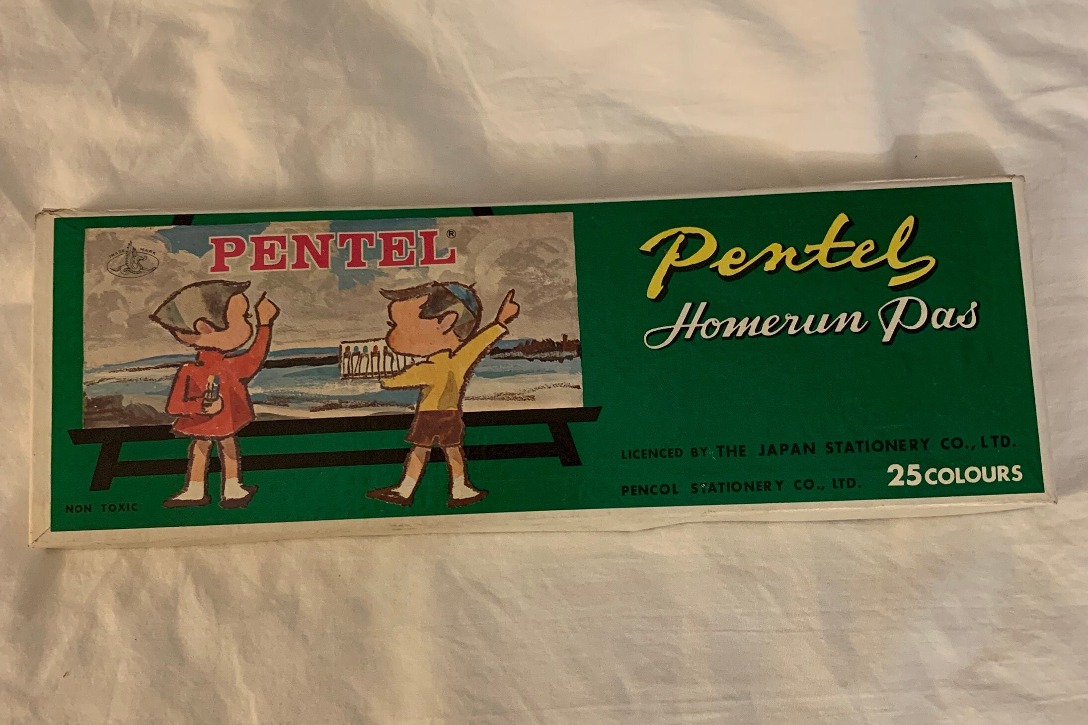 Vintage Pentel Oil Pastels Art Supply Made in Japan Drawing 