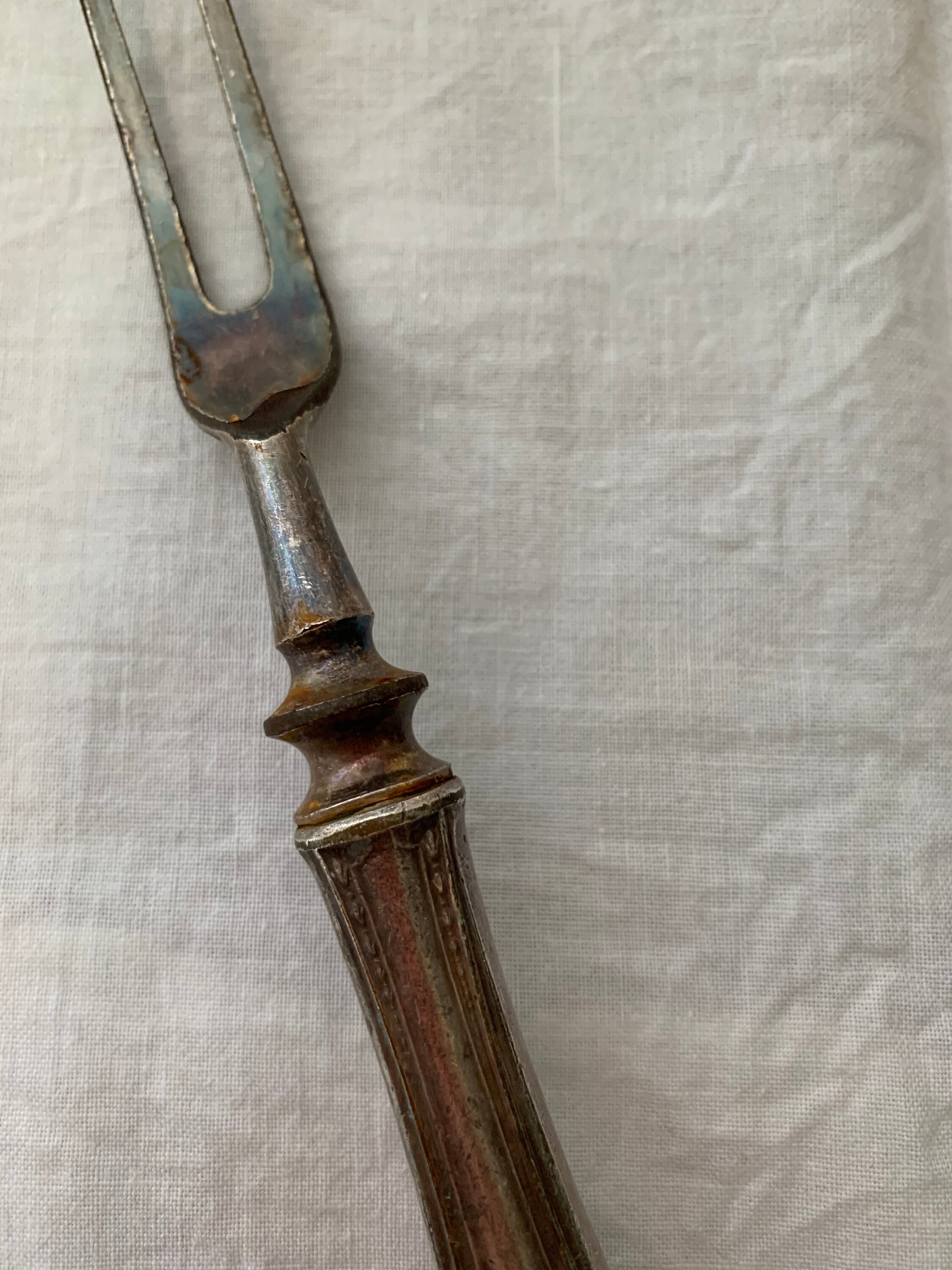 Vintage serving fork Toasting fork ornate design on handle Etsy