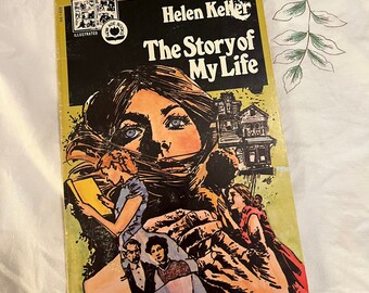 The Story of My Life, Helen Keller, Vintage Sign Language Book, Illustrated by A. deZuniga, 1974 paperback book, graphic novel style