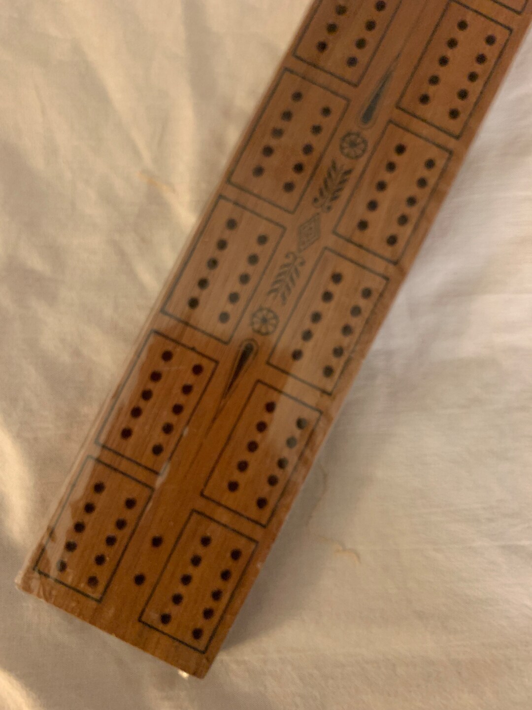 Vintage Wood Cribbage Board Wrapped in Cellophane NOS Etsy