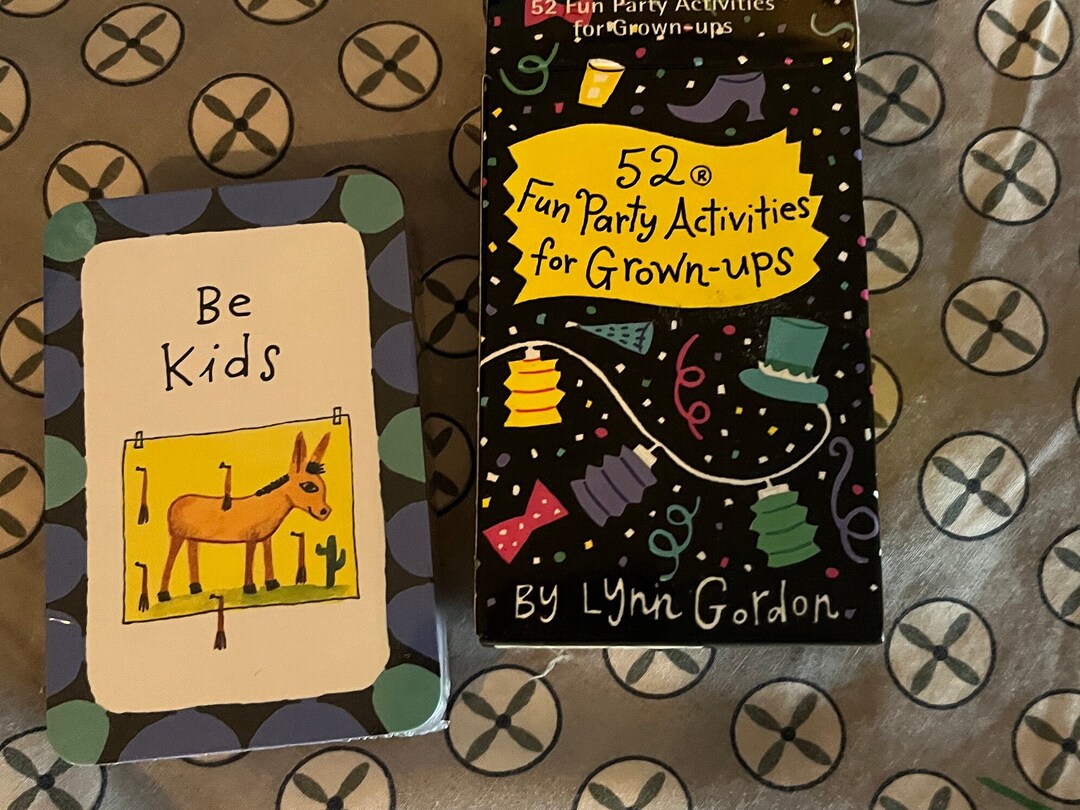 Vintage 52 Fun Party Activities for Grownups Cards Etsy