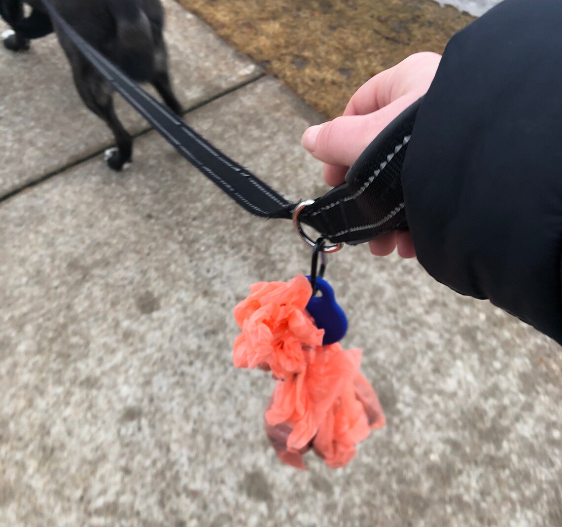 Hands Free Dog Waste Bag Holder Dog Poop Bag Holder for Leash Etsy