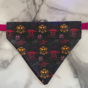 Heart Pirate Jolly Roger Dog Bandana
