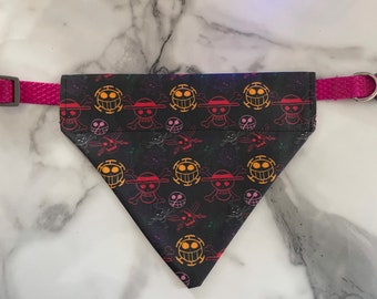 Heart Pirate Jolly Roger Pet Bandana