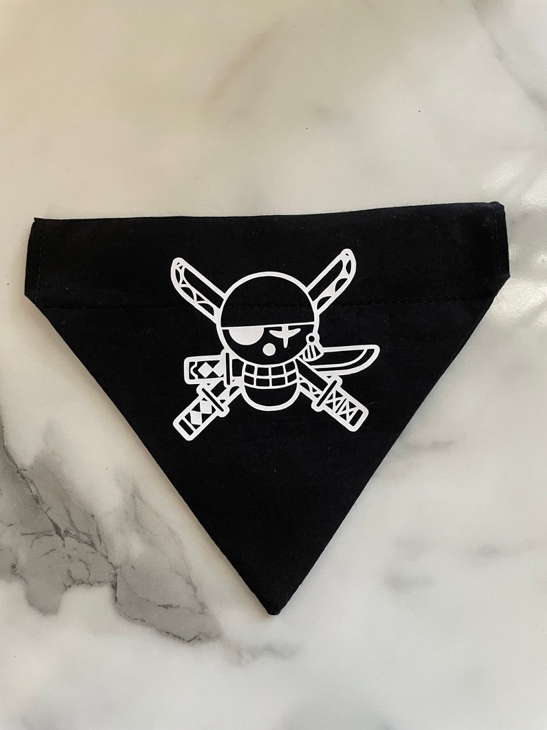 Zoro Jolly Roger Pet Bandana image 1