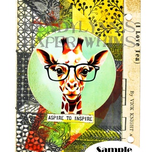 IMPRIMABLE, téléchargement immédiat, feuille de collage numérique, hipsters animaux, alpaga, lama, renard roux, flamant rose, autruche, girafe, chapeaux, lunettes image 9