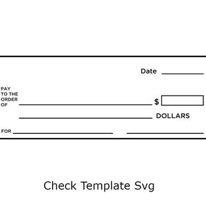 blank check template