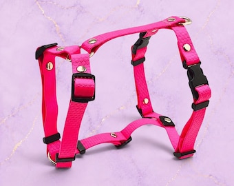 Adjustable Waterproof Dog Harness: No-Pull PVC Pet Walking Harness