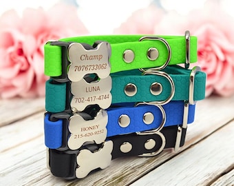 Waterproof dog collar – personalized, durable, adjustable pet collar for smal, medium, and large dogs