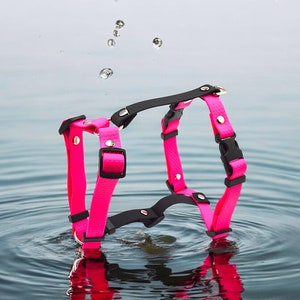 Waterproof PVC dog harness - adjustable and durable, Heavy-duty waterproof dog harness - PVC harness for small and large dogs