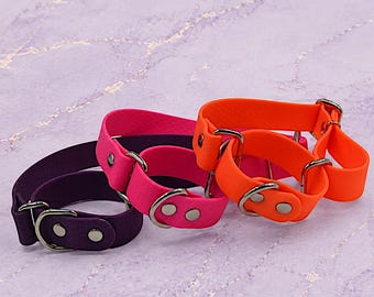 Collar para perros Martingala: ajustable, duradero, material impermeable Biotane