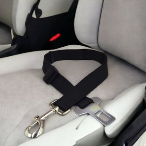 Dog Car Seat Belt | Adjustable Pet Safety Harness | Travel Restraint for Dogs & Cats | Secure Vehicle Seatbelt for Pets