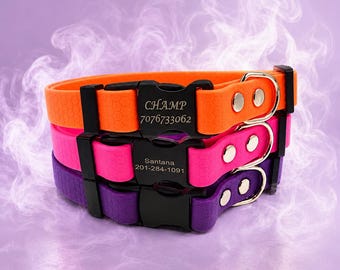Waterproof dog collar – personalized and adjustable for pets, for small, medium, large dogs