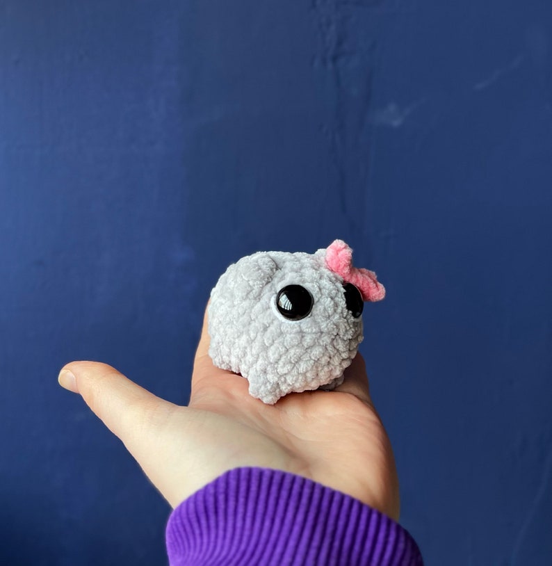 Sad Hamster Crochet Plushie Amigurumi image 3