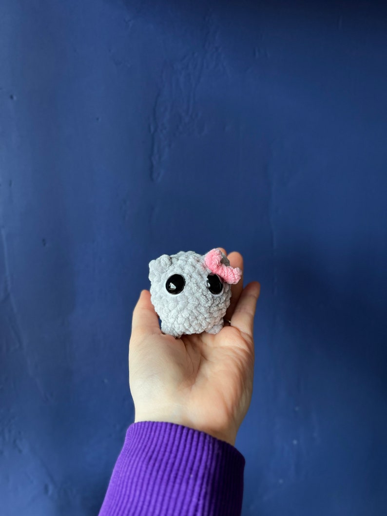 Sad Hamster Crochet Plushie Amigurumi image 5