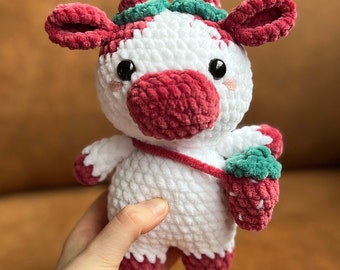 Koe gehaakte knuffel Amigurumi