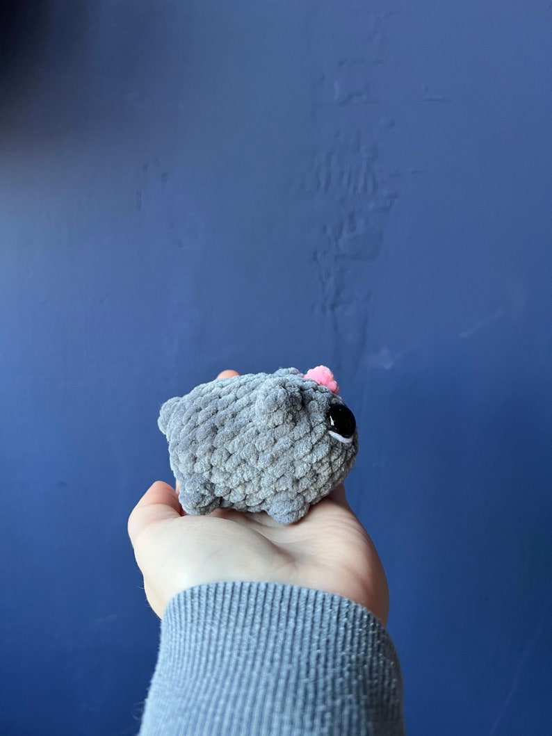 Modèle au crochet pour hamster triste, TÉLÉCHARGEMENT PDF NUMÉRIQUE, hamster viral TikTok image 4