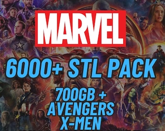 Plus de 6 000 fichiers 3D Marvel STL de 700 Go, méga lot de fichiers Marvel imprimés en 3D - Modèles miniatures Marvel, Avengers, X-Men, GoG, Divers, STL Marvel