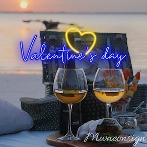 Valentinstag Leuchtreklame, Romantisches Festliches Dekor, LED-Licht für Valentinstag Dekor, Liebe Neon Kunst, Benutzerdefiniertes Neonlicht, personalisiertes Geschenk