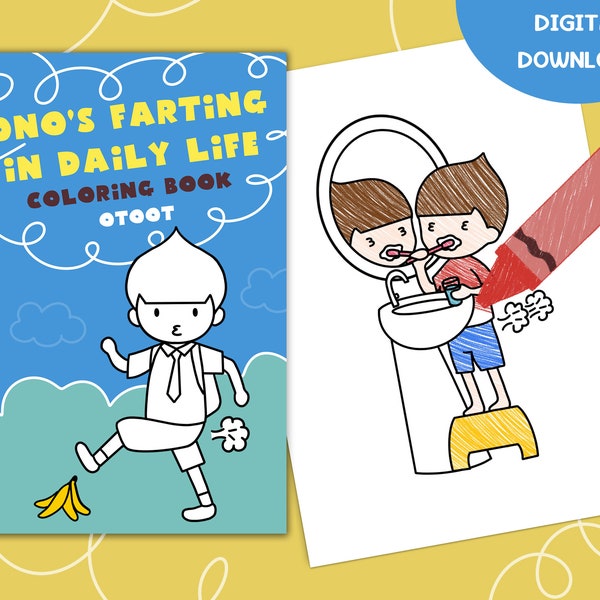 Ono's Farting In Daily Life Coloring Book by Otoot