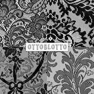 May include: Black and white image of three different lace patterns. The text "OTTOBLOTTO" is in the center of the image.