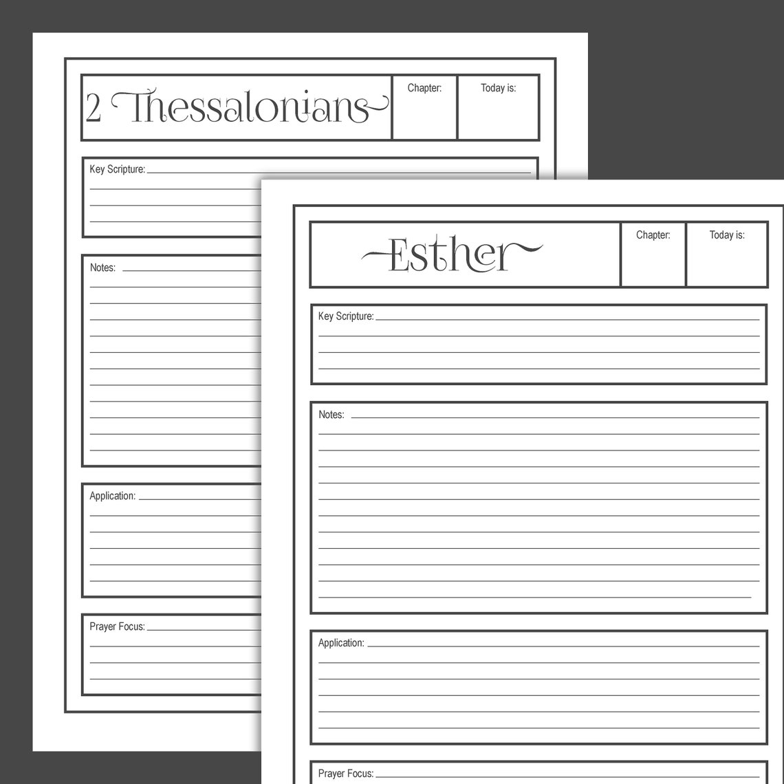 Printable BIBLE JOURNAL Study Sheets, Sunday School Lesson Plans ...