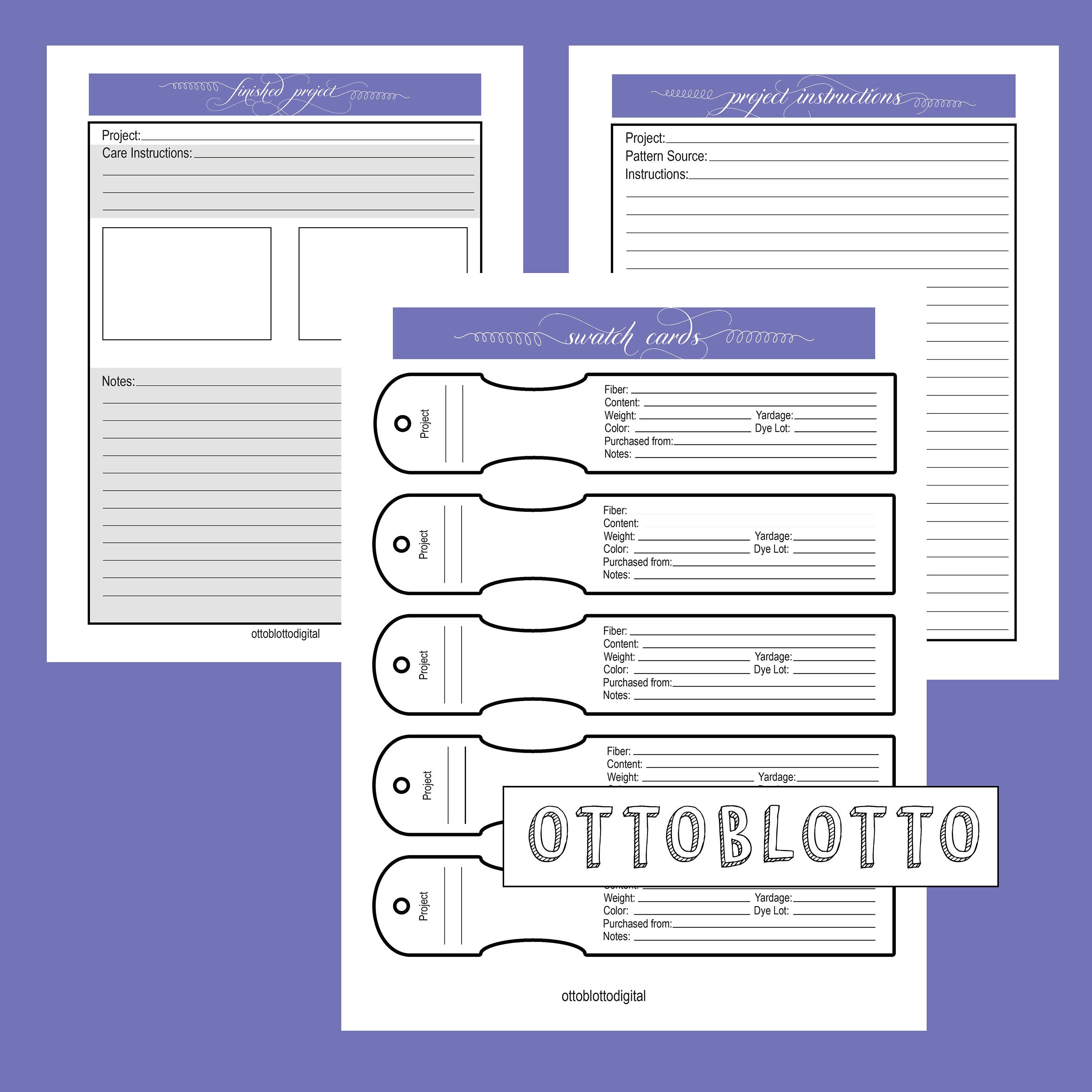 KNITTING PLANNER PRINTABLE for People Who Take Their Knitting and ...