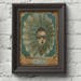 Frida Kahlo as Tehuana. Original mixed media painting in pencil watercolor and collage by Danita Art. Self portrait homage Danita's style.