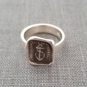 Anchor Wax Seal Ring - Hope Sustains Me - 204