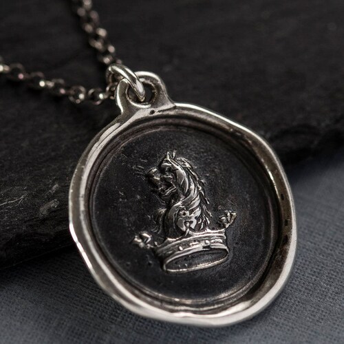 Courage to Dream Lion & Crown Wax Seal Jewelry 413 - Etsy