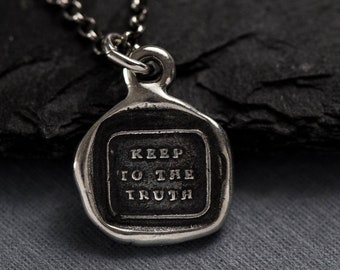 Keep to the Truth - Wax Seal Necklace - 322