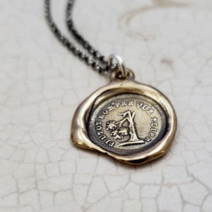 "Bronze Eiche Baum Anhänger ""Ich breche ab, bevor ich Wachssiegel biege"" - Eiche Schmuck - 171B."