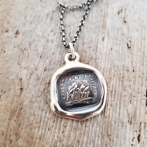 Destiny Reeds Necklace - Telle Est Ma Destinée - Cattail Necklace This is my destiny - 260 Bronze