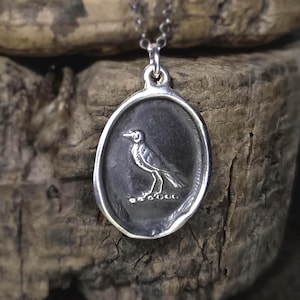Nevermore Raven Wax Seal Necklace - 105