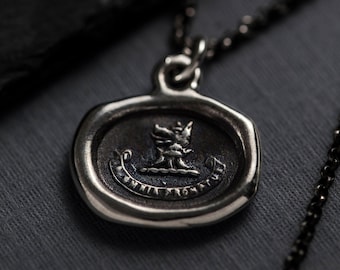 Wolf Wax Seal Necklace - Ready for Anything - 402