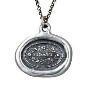 Trusted Wax Seal necklace in Italian - Fidati - Trust necklace - 109