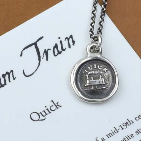 Steam Train - Wax Seal Necklace - Quick - 187